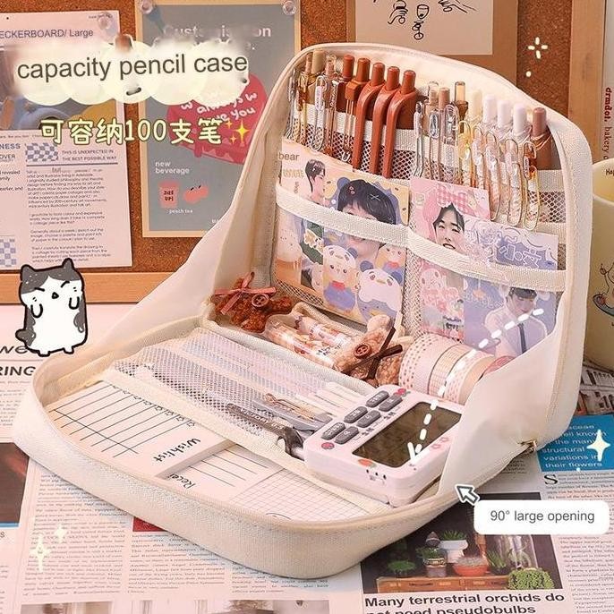 

Tas Pensil Alat Tulis Multifungsi / Kotak Pensil Perlengkapan Sekolah At0159 New Stok