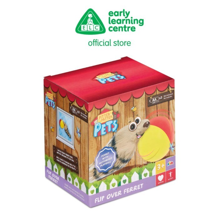 Addo Pitter Patter Pets Ferret & Ball - Mainan Boneka Interaktif Anak