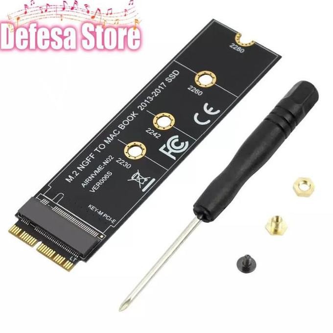 TERLARIS - Converter SSD Adapter Card for MacBook Air & Pro M key M.2 PCIe AHCI S