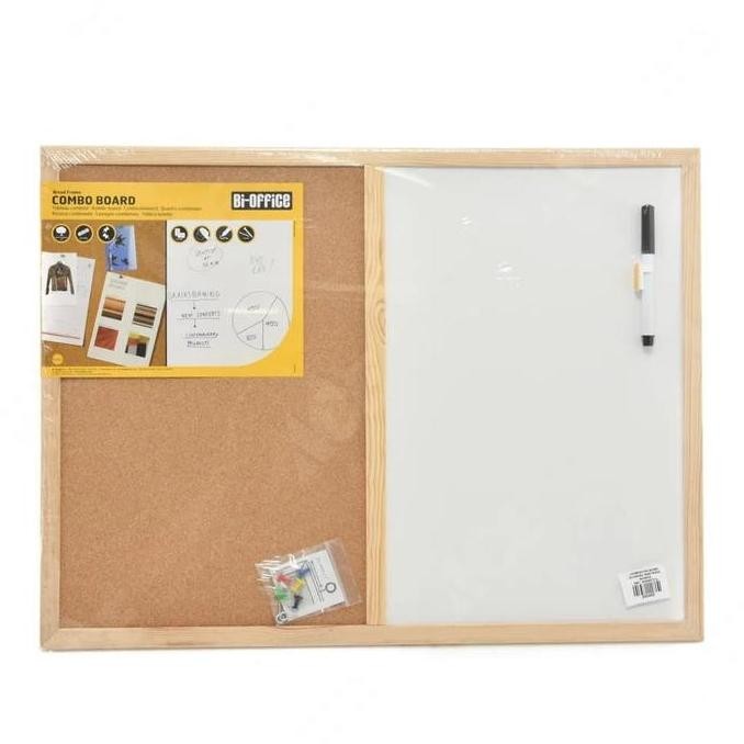 

Combo Board Bi-Silque Cork Board And White Board Bi-Office Papan Tulis New Stok