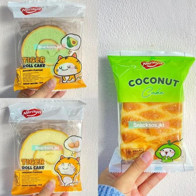 

Naraya Tiger Roll Cake Original / Avocado / Naraya Coconut Cake