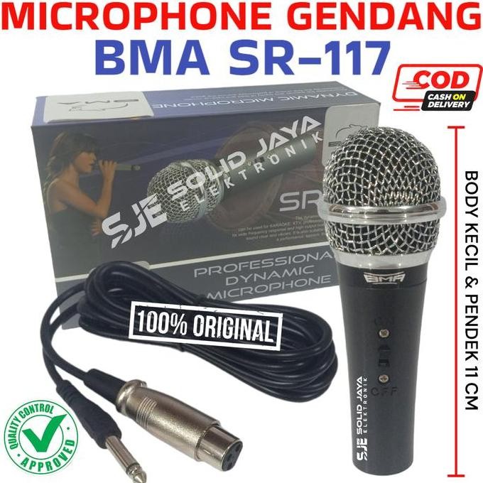 MIC BMA SR117 Gendang Kendang - Mic Kabel Drum Ketipung SR-117 Ori