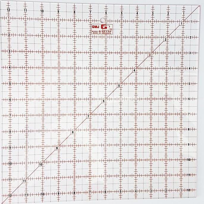 

Penggaris Carft Dan Quilting 12,5X12,5 Inchi - Gmj New Stok