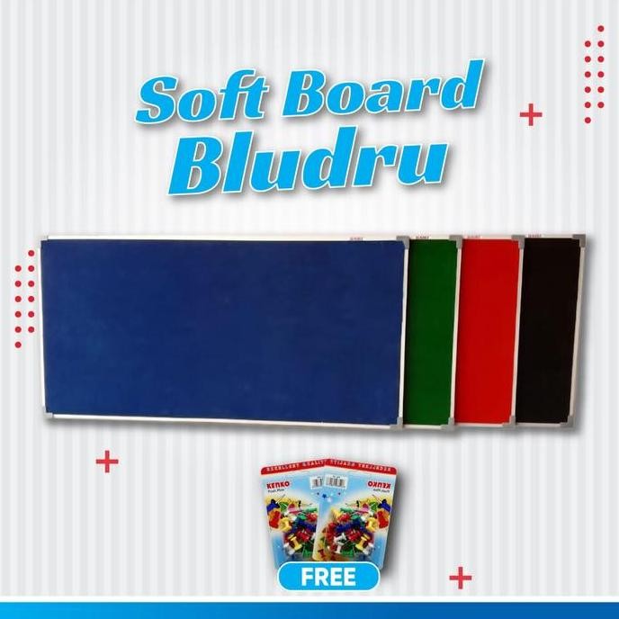 

Softboard / Papan Mading Bludru Hanger Uk 90X120 Cm New Stok