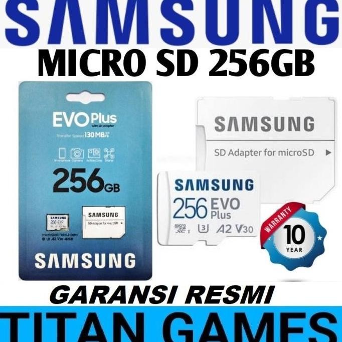 TERBARU - Micro SD 256GB - Micro SD 256GB EVO Plus Samsung MicroSD - MC 256GB