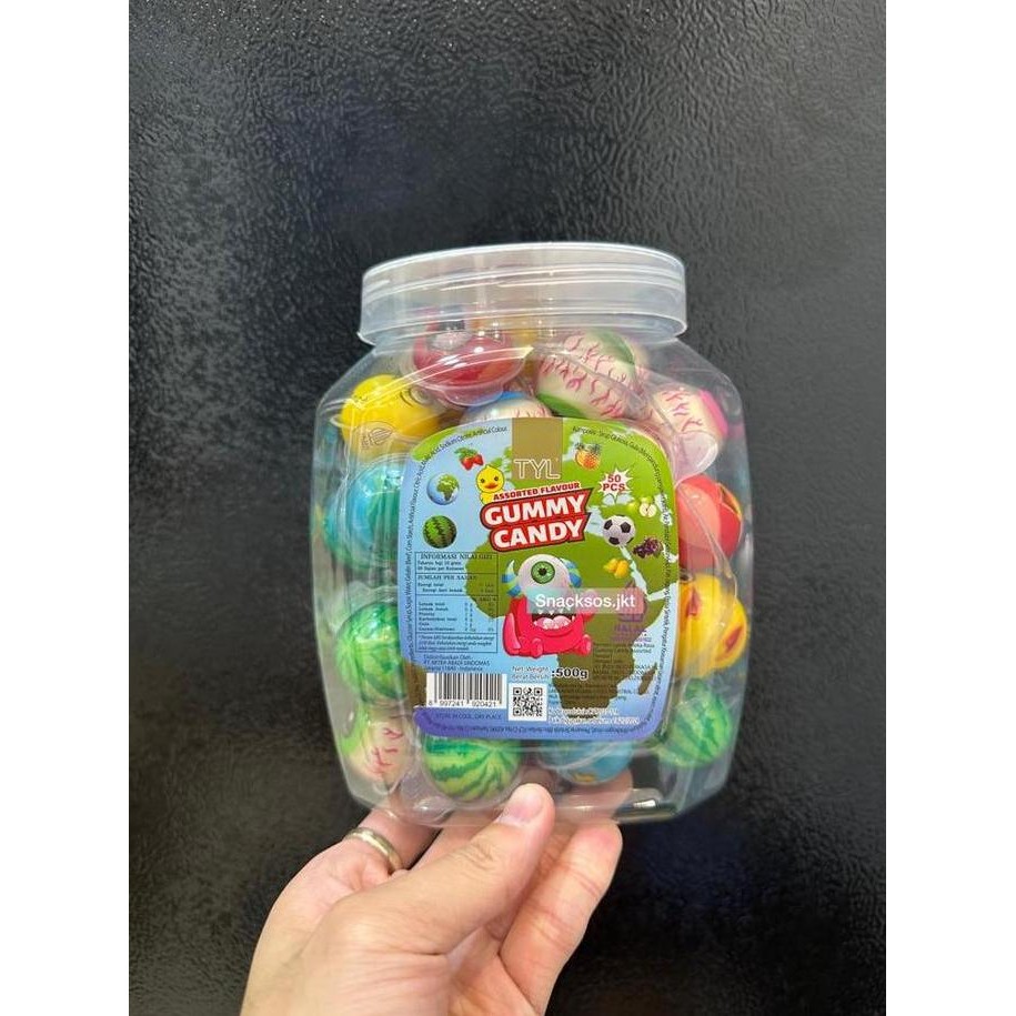 [500gr] TYL Assorted Flavour Gummy Jelly Candy Korea - Permen Halal