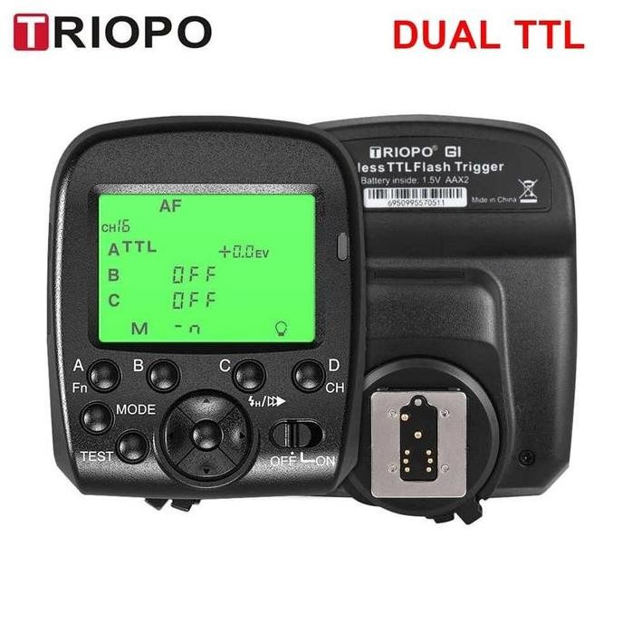 TERLARIS - TRIOPO Wireless Flash Trigger Dual TTL WIdescreen LCD 1/8000s HSS - G1