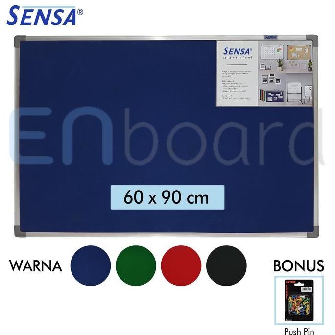 

NEW Softboard Cork Board / Papan Mading Gantung Bludru Sensa 60 x 90 cm