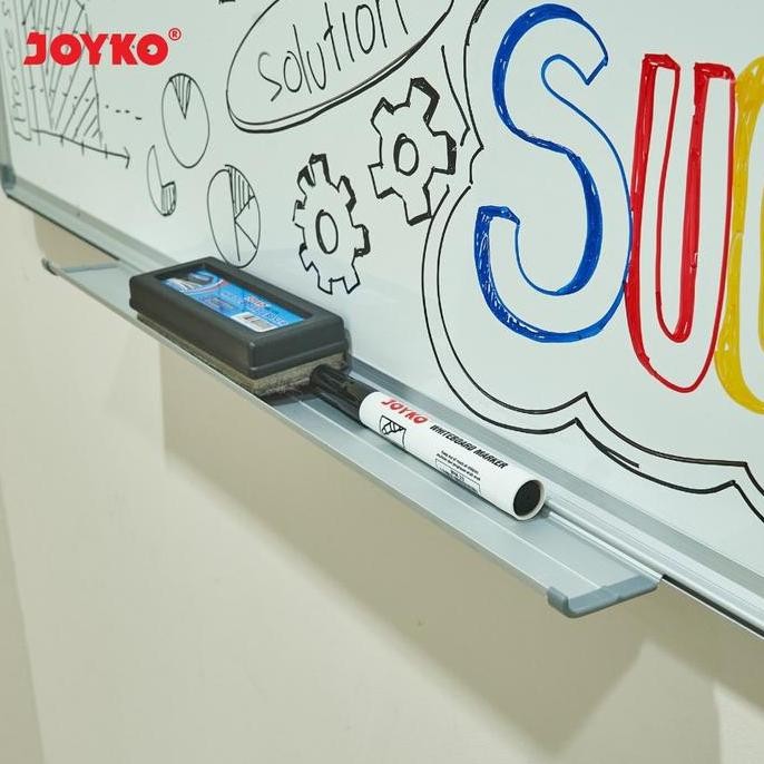 

Whiteboard Papan Tulis Putih Joyko Wb-130 New Stok