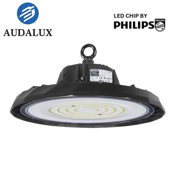 Lampu High Bay LED UFO Audalux 100W 150W 200W Industri Chip Philips