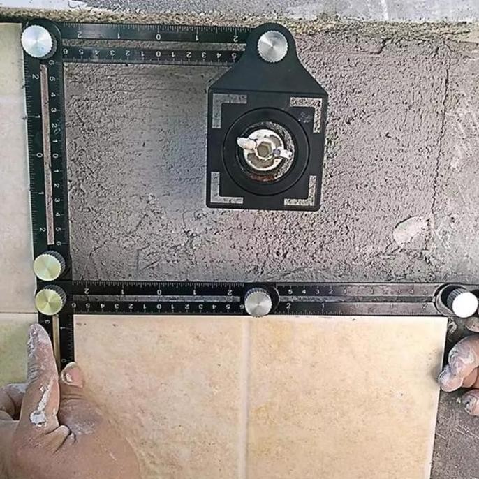 

Penggaris 6 Lipat Adjustable Untuk Melubangi Keramik Barang Unik New Stok