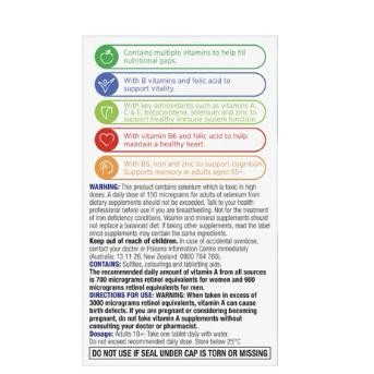 Centrum Men 50 Daily Multivitamin Supplements 60 Pack  Blackmores Multivitamin for 50