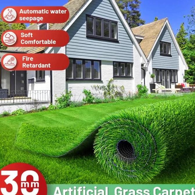 Rumput Sintetis Tinggi 30Mm Dan 25Mm Swiss Rumput Sintetis Outdoor Rumput Sintetis Rumput Tikar Rump