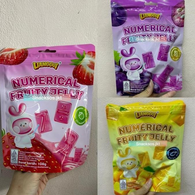 

LIANGGUI NUMERICAL FRUIT JELLY GRAPE / MANGGA / STRAWBERRY
