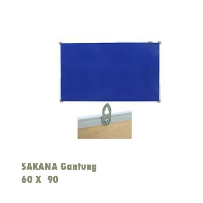 

Sakana 60 X 90 Cm Papan Tulis Soft Bard - Softboard Bludru Gantung New Stok