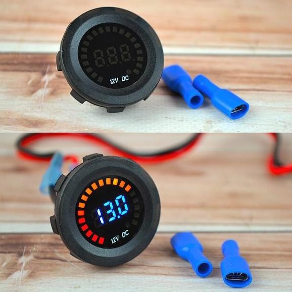 [STAYRE] VOLTMETER DIGITAL MOTOR MOBIL DISPLAY LED VOLT METER GAUGE DC 12 VOLT