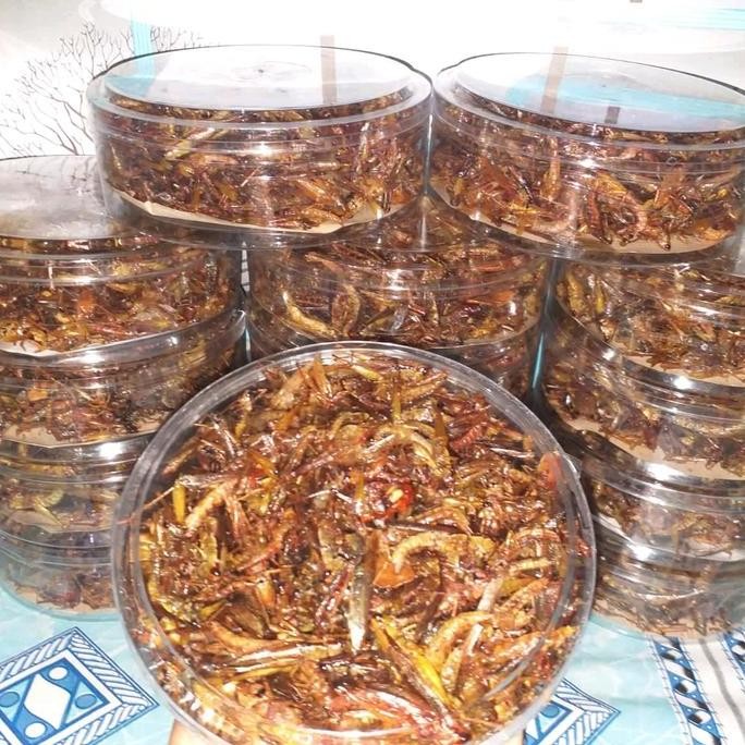 

Paket Belalang Goreng 4 Toples Nastar Berat 100Gr - Makanan Kering Snack Food Cemilan Pedas