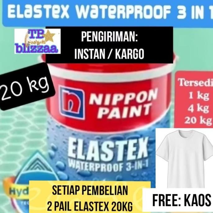 Elastex 20 kg Waterproof Elastex 3 in 1 Waterproofing Putih Abu Elastex Waterproofing Warna 20Kg Pai