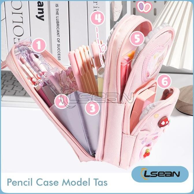 

Pencil Case Hiasan Glitter Karakter 3D Model Tas Lucu Korea Kapasitas Besar Stationery New Stok