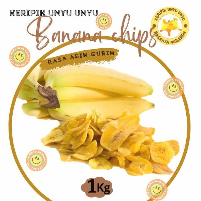 

Makanan Ringan Cemilan Keripik Pisang Asin Gurih Kripik Pisang 1 Kg