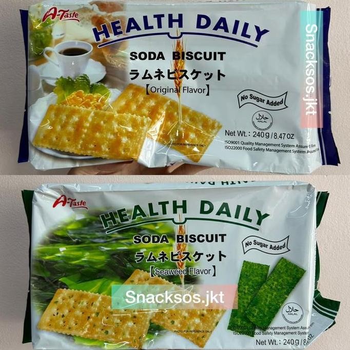 

A-TASTE HEALTH DAILY SODA BISCUIT ORIGINAL / SEAWEED - A TASTE
