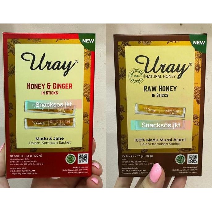 

URAY HONEY AND GINGER IN STICKS / RAW HONEY MADU MURNI