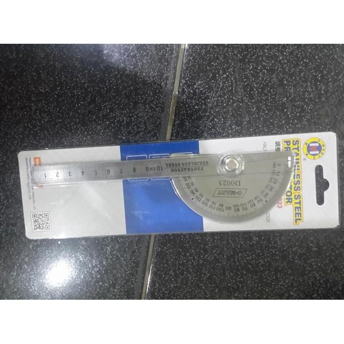 

Busur Derajat / Protractor Stainless 15 Cm C-Mart New Stok