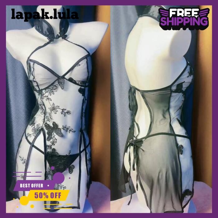 LINGERIE CHEONGSAM TIDUR SEXY / SEXY LINGERIE CHEONGSAM  LAPAK.LULA