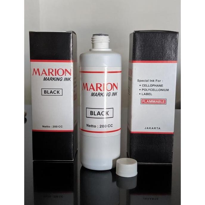 

Marion Marking Ink Tinta Stamping Black 200 Ml Bukan Morico / Stampee New Stok