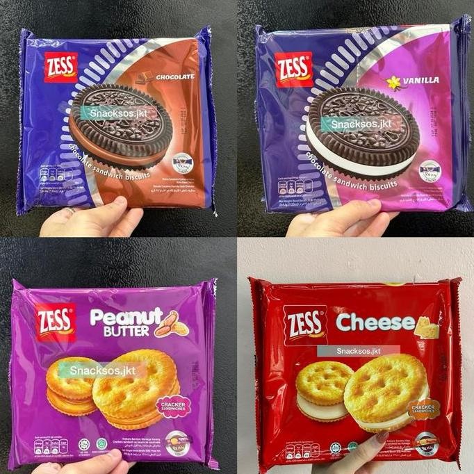 

ZESS CHOCOLATE SANDWICH BISCUIT VANILLA CHOCOLATE PEANUT BUTTER CHEESE