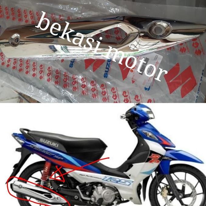 ready 14780-16H00 tameng cover knalpot suzuki shogun FL RR robot axelo original
