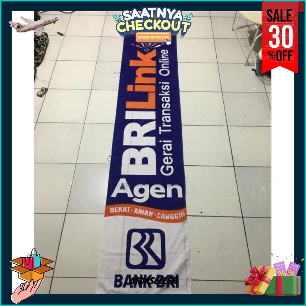 Umbul Umbul Agen Brilink Ukuran : 60 X 300Cm Terlaris
