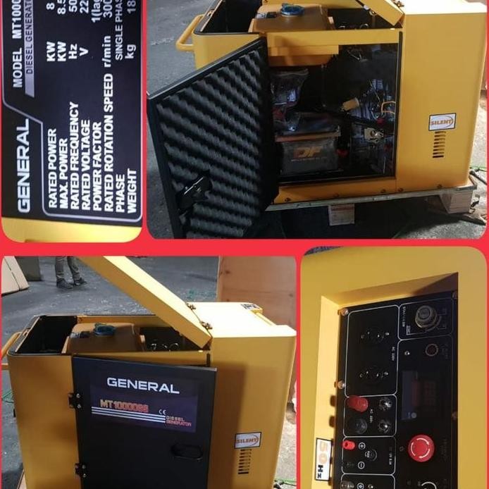 ready  Silent diesel genset 10 kva 8000 - 8500 watt general solar mt 10000gs