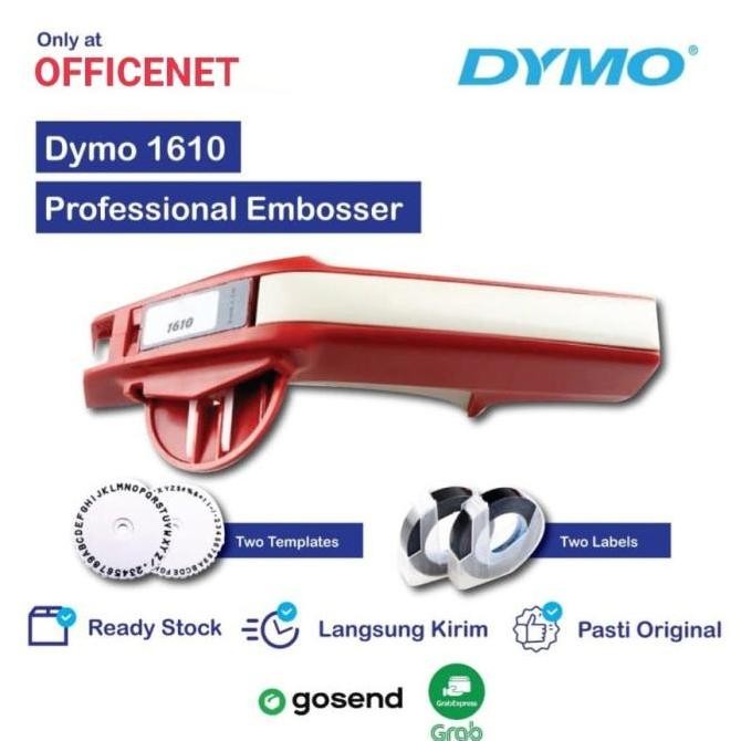 

NEW Label Maker Emboss Dymo 1610 (GRATIS 2 REFILL ORI DYMO HITAM)