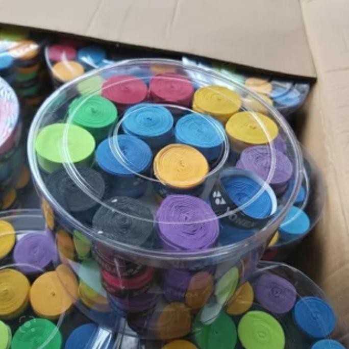 BEBAS ONGKIR - Grip Karet Raket Badminton /Tennis Isi 60 Buah