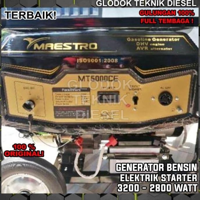 ready  Genset 3000 watt 100% Full Tembaga / Maestro MT 5000 CE ORI