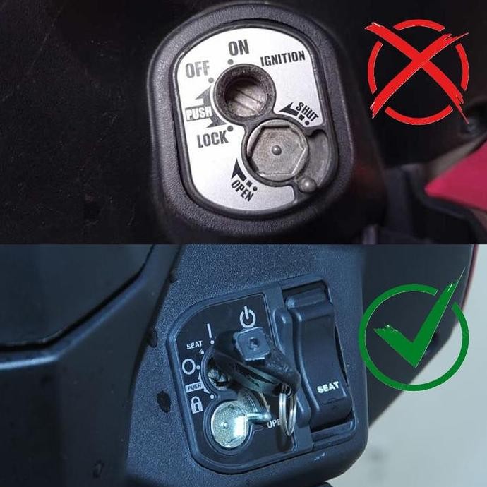 Keyless Smartkey Kunci Remote Alarm Motor Honda Vario 125 150 LED New murah