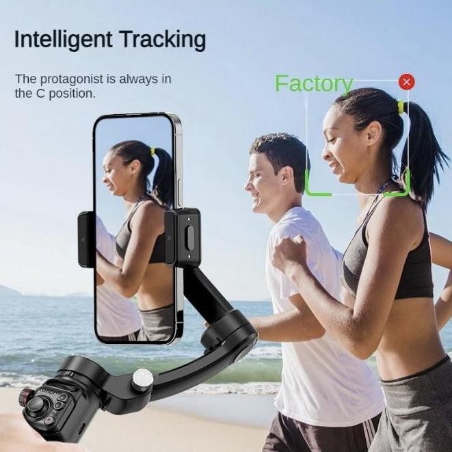 Smartcom M02 Gimbal HP 3 Axis Gimbal Stabilizer hp Smartphone with Magnetic Remote Control murah