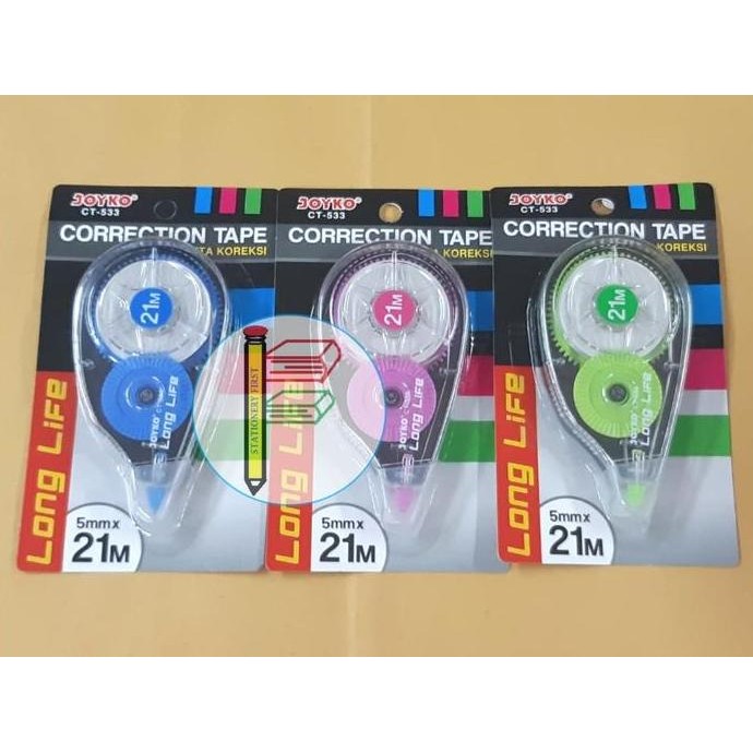 

Correction Tape Joyko Ct-533 21M New Stok