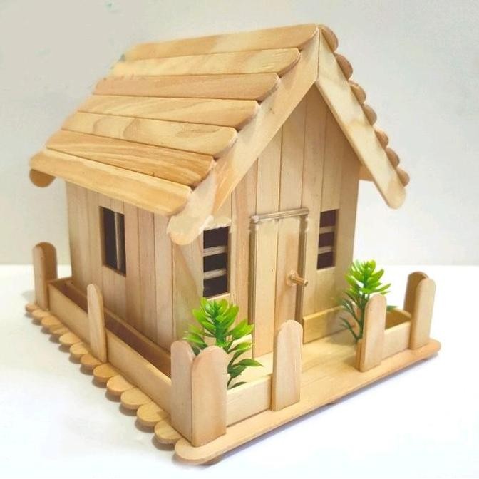 

Prakarya Miniatur Rumah Diorama Dari Stik Es Krim Cocok Sebagai Pajangan Hadiah Dan Aksesoris - Kotak