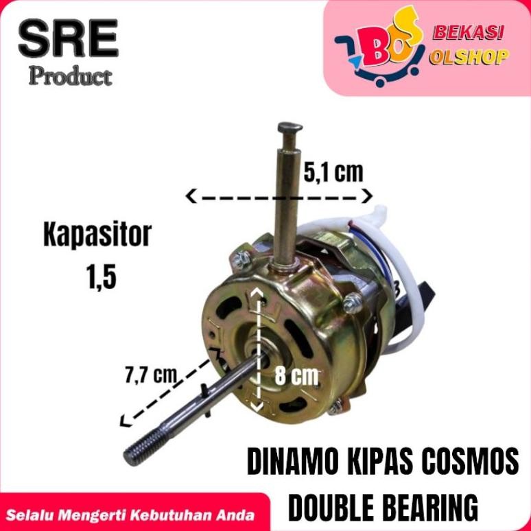 DINAMO KIPAS COSMOS DOUBLE BEARING / MOTOR KIPAS COSMOS BEARING