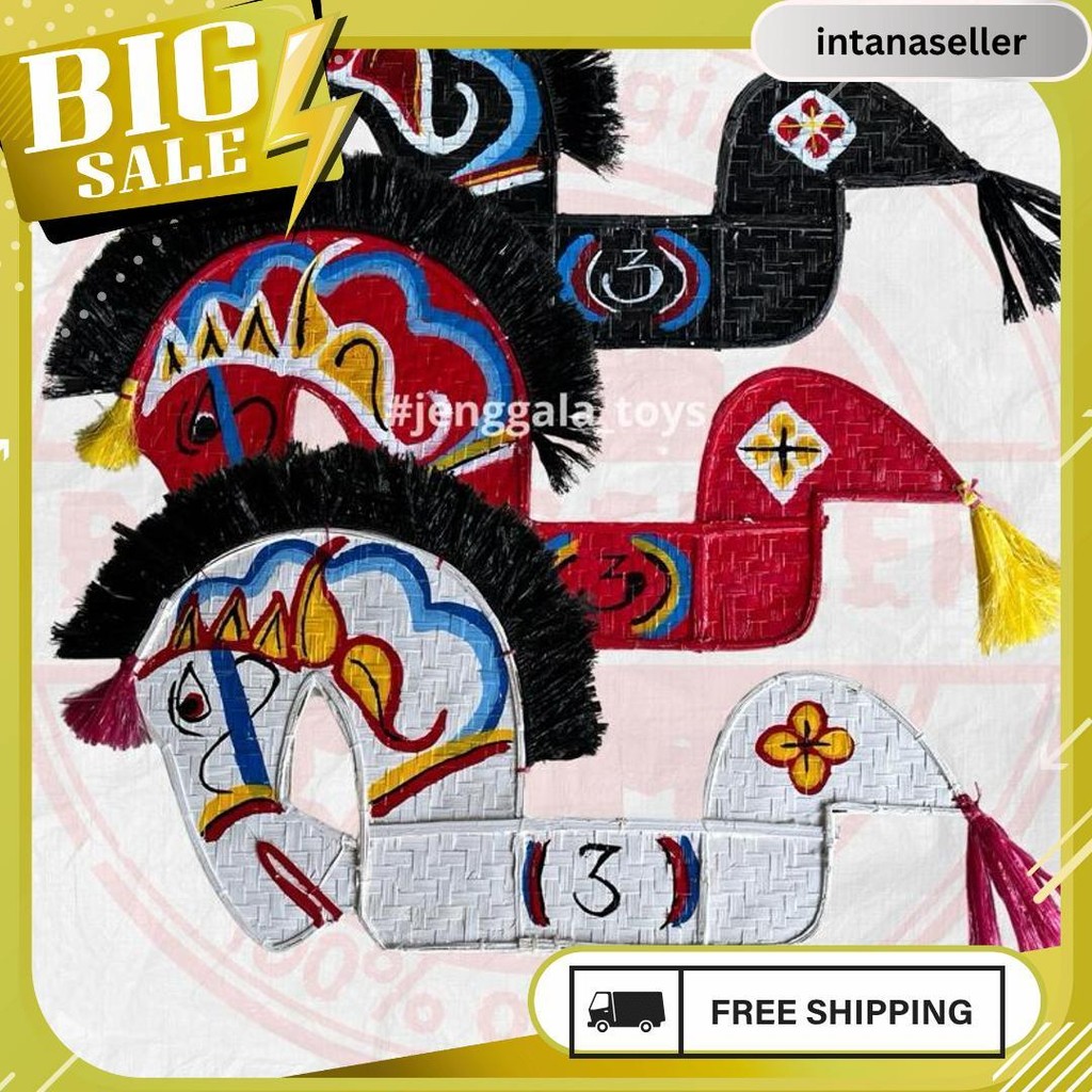 Kuda Lumping / Jaranan / Kuda Kepang Besar / Kuda Lumping Anak / Kuda Bambu Termurah