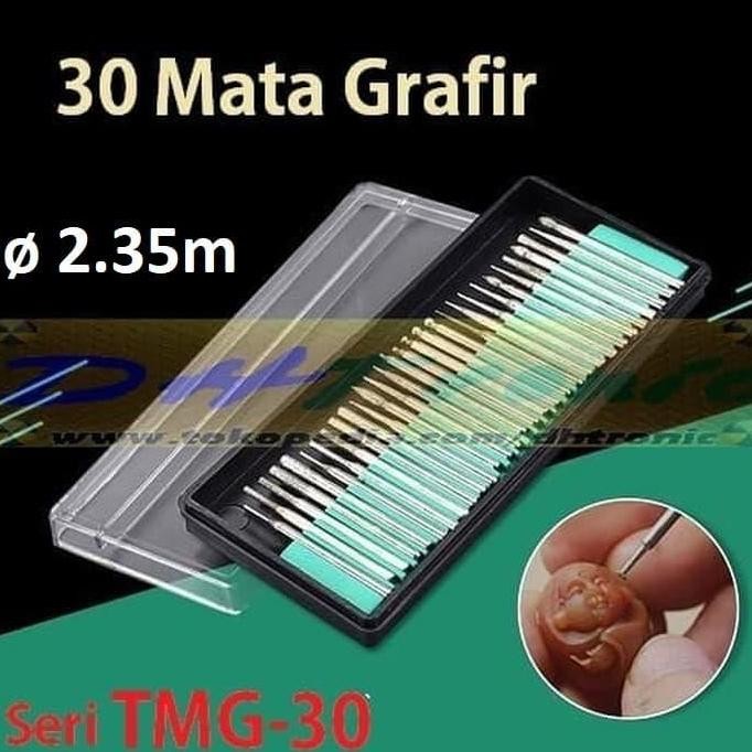 

30 Mata Grafir 2.35Mm Isi Ulang Engraving Tip Alat Mengukir Tmg-30