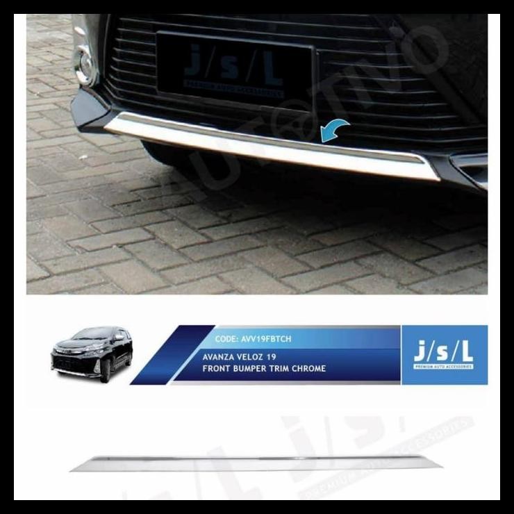 BEST DEAL LIST BUMPER DEPAN BAWAH AVANZA VELOZ 2019 CHROME JSL 