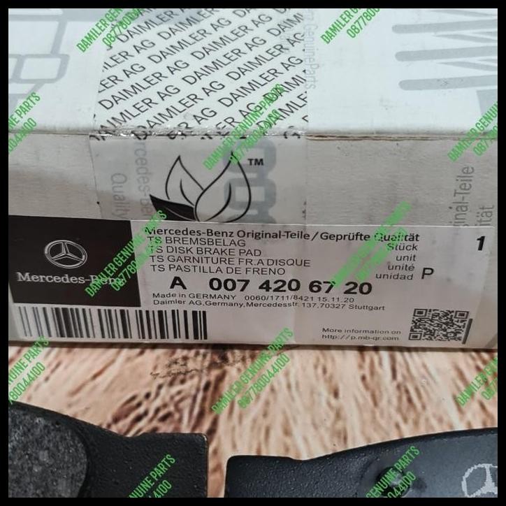TERMURAH KAMPAS REM BELAKANG W212 MERCEDES BENZ A0074206720 BRAKE PADS W212 ORI 