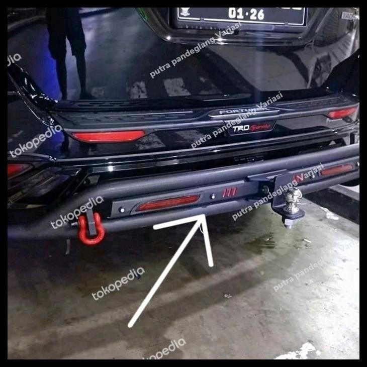 TERBARU BUMPER GUARD BELAKANG MOBIL TOYOTA FORTUNER VRZ 2016 MODEL COBRA 