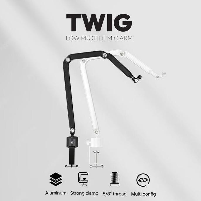 Noir Twig Low Profile Mic Arm With Alumunium For Noir Voix Microphone