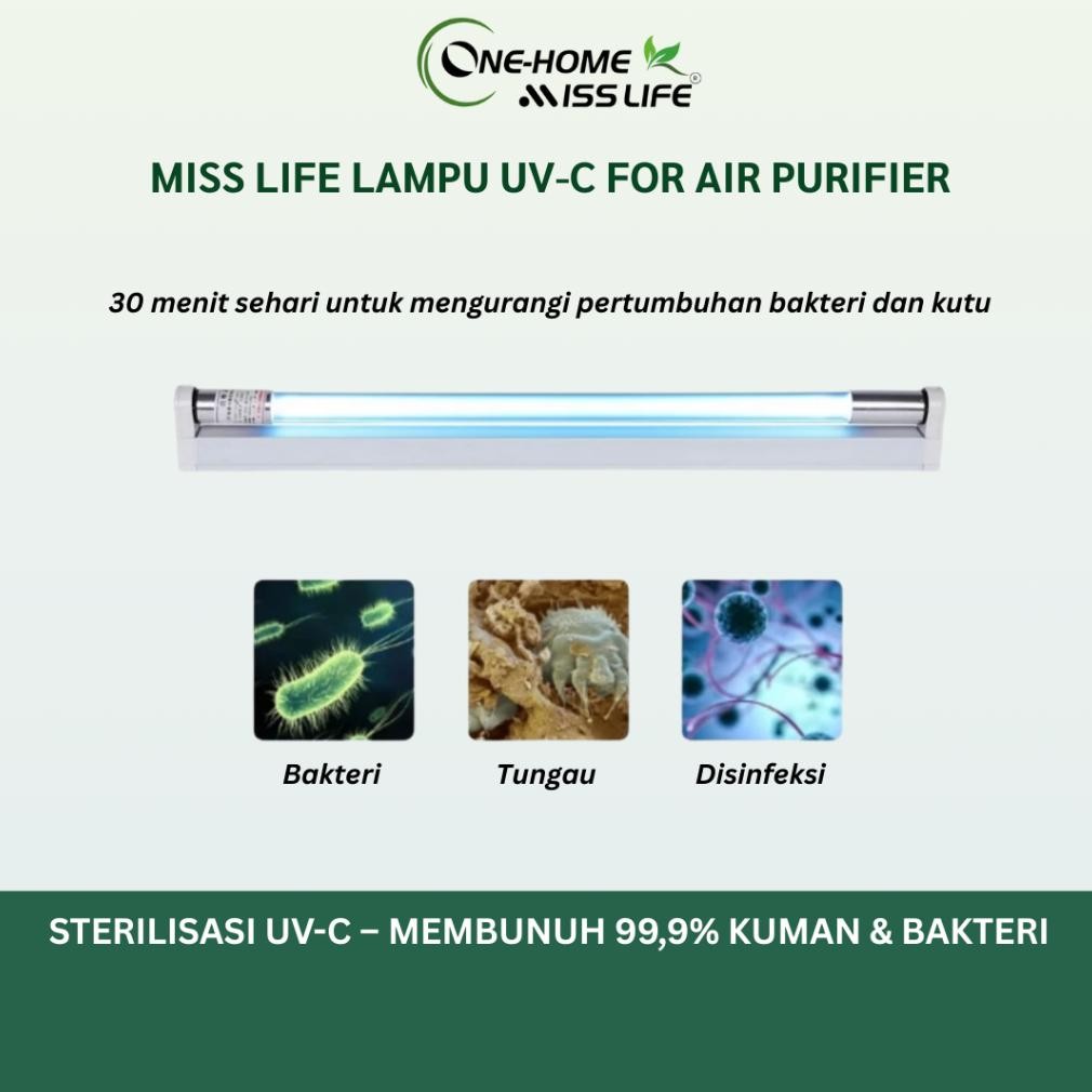 Miss Life Pembersih Udara Lampu UV One Home Air Purifier UV Light Sterilisasi, desinfeksi dan Mite R