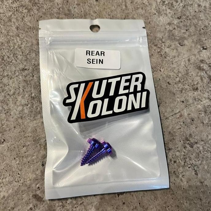 Terlaris Titanium Bolt Baut Sein Lampu Rear Vespa Sprint Primavera 3V Iget Abs Ready Stok