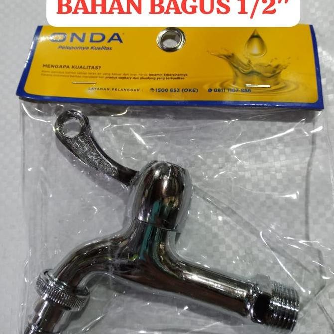 Kran Air Onda - Kran Air Besi Stainless - Kran Taman Murah